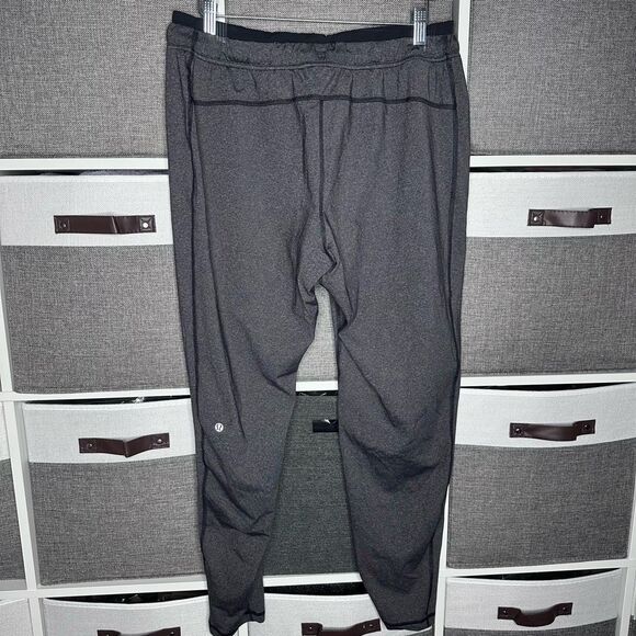 Lululemon Men's On The Mat Pull On Drawstring Active Pants Heather Black/Black S - Picture 4 of 9